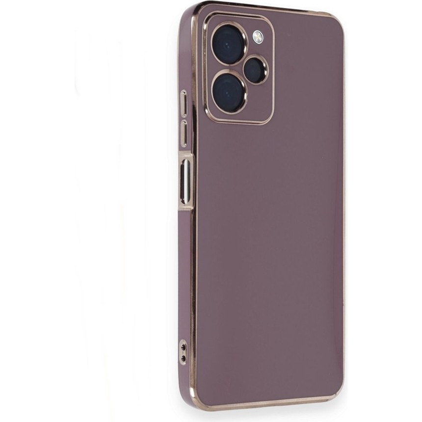 Apsuwa Xiaomi Poco X5 Pro 5g Kılıf Bark Parlak Kenarlı Silikon - Mürdüm Cep Telefonu Kılıfı Fiyatı