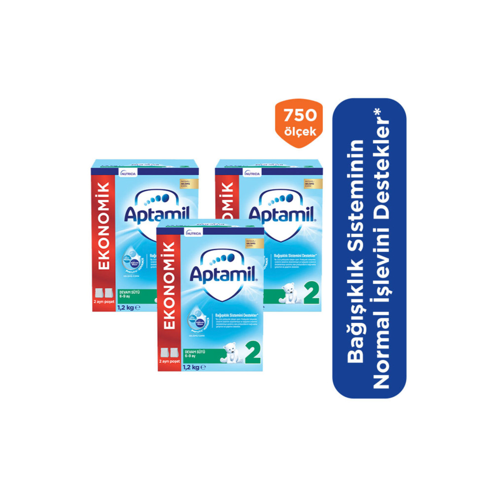 Aptamil 2 Devam Sütü 3x1200gr 6-12 Ay Bebek Mamaları Fiyatı