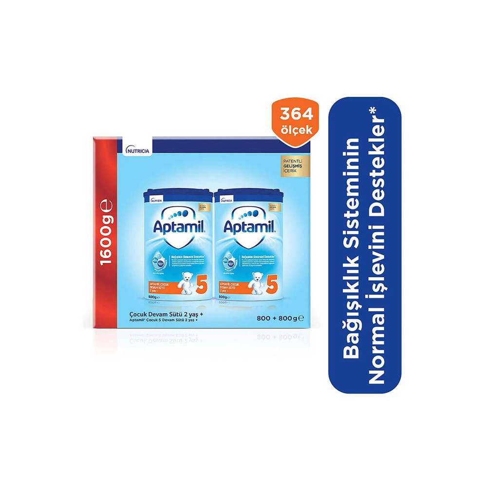 Aptamil 5 Çocuk Devam Sütü 800 g 2 Yaş + x 2 Adet Bebek Mamaları Fiyatı