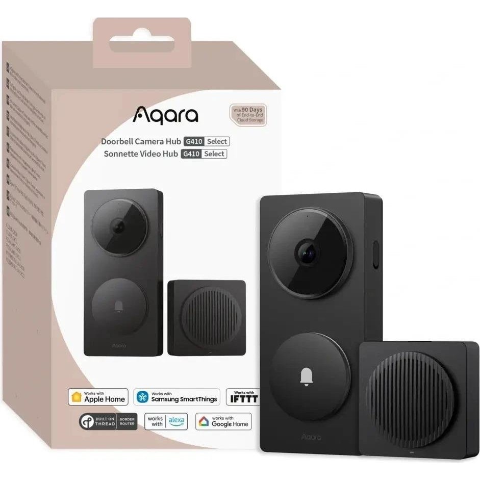 Aqara Akıllı Görüntülü Kapı Zili Hub G410 Siyah CH-C09D-S (Apple Home Destekli) - 1 Adet Diğer Fiyatı