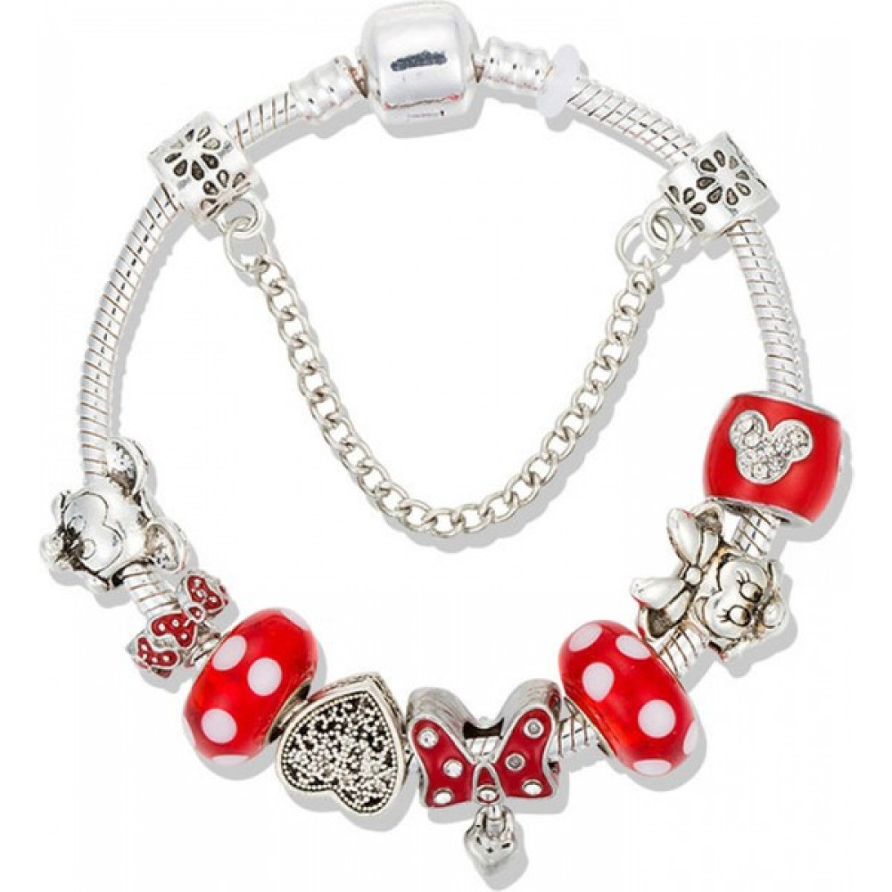 Aqqogib Kadın Charm Bileklik, Kırmızı Kristal Boncuklu Bileklik, Fiyonk Kolye, Kadınlar, Kızlar Için Sevgililer Günü Hediyeleri (Boyut: 17CM) (Yurt... Saat ve Bileklik Aksesuarı Fiyatı