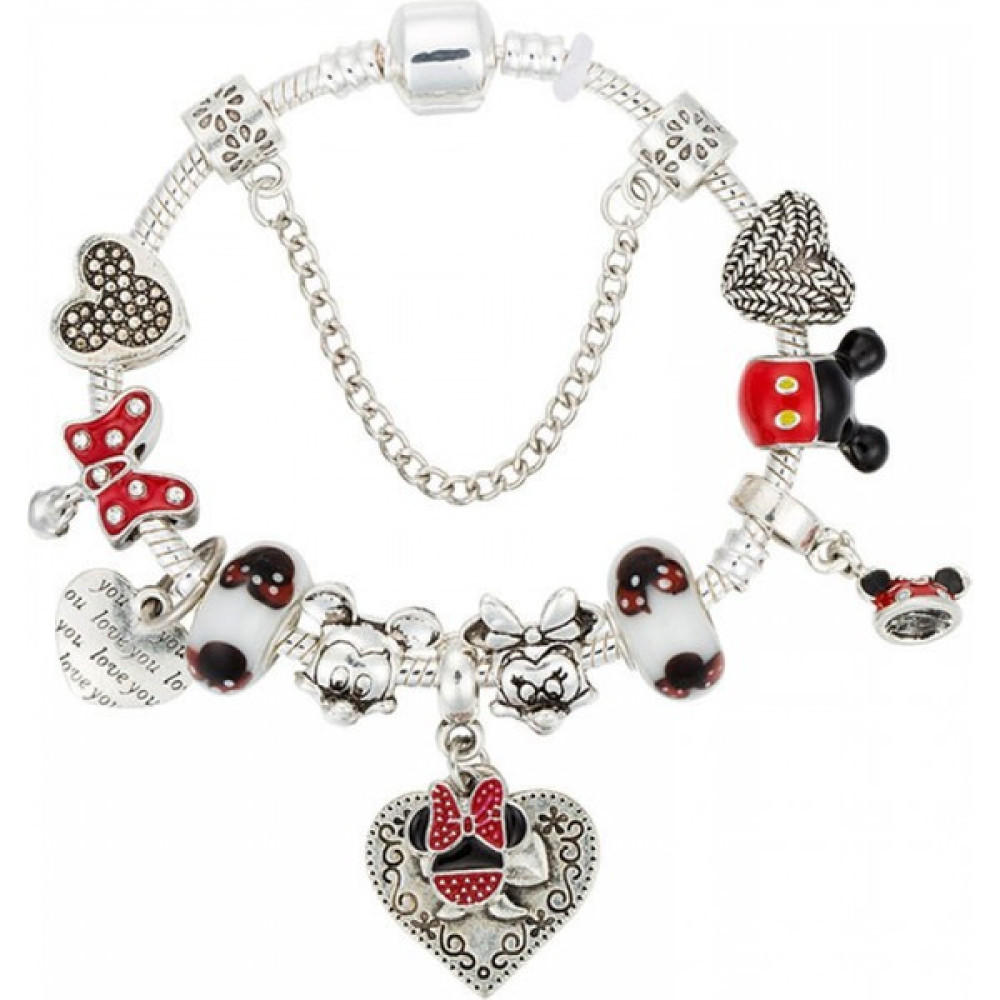 Aqqogib Kadınlar Charm Bileklik, Kristal Boncuklu Yılan Kemik Zinciri, Kalp Şekli, Taç Kolye, Kadınlar ve Kızlar Için Kostüm Takı Sevgililer Günü H... Saat ve Bileklik Aksesuarı Fiyatı