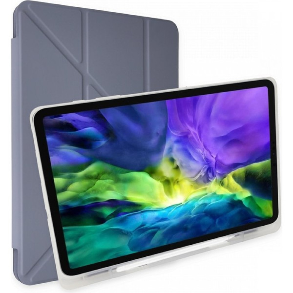 Aqua Aksesuar Apple Ipad 7. 8. 9. Nesil 2020 /2021 10.2 Kılıf Katlanır Kalemlikli Standlı Uyku Modlu Akıllı Kapak - iPad 10.2 (8-9. Nesil)- Lila Tablet Kılıfı Fiyatı
