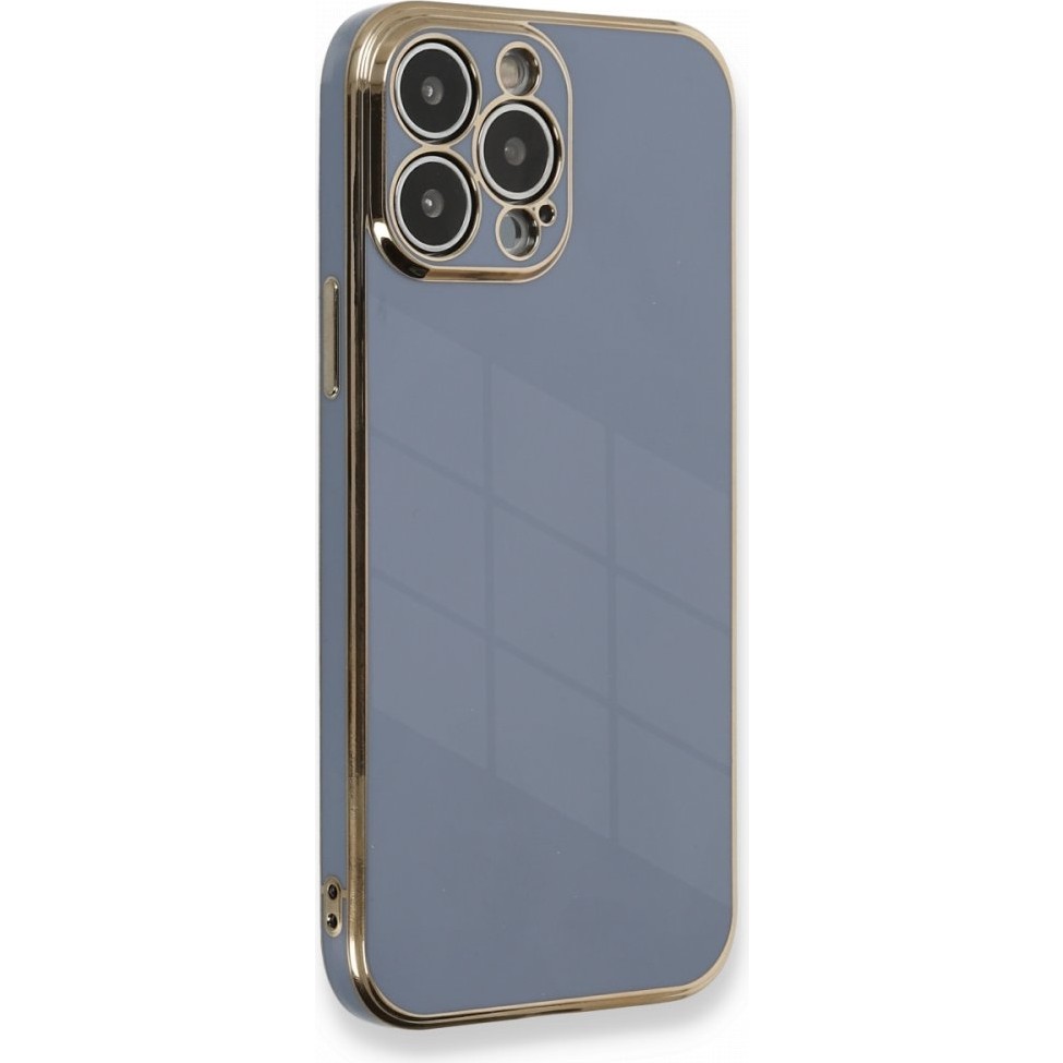 Aqua Aksesuar iPhone 13 Pro Kılıf Özel Tasarım Fit Kalıp Lüx Dizayn Silikon Kapak - Mavi Cep Telefonu Kılıfı Fiyatı