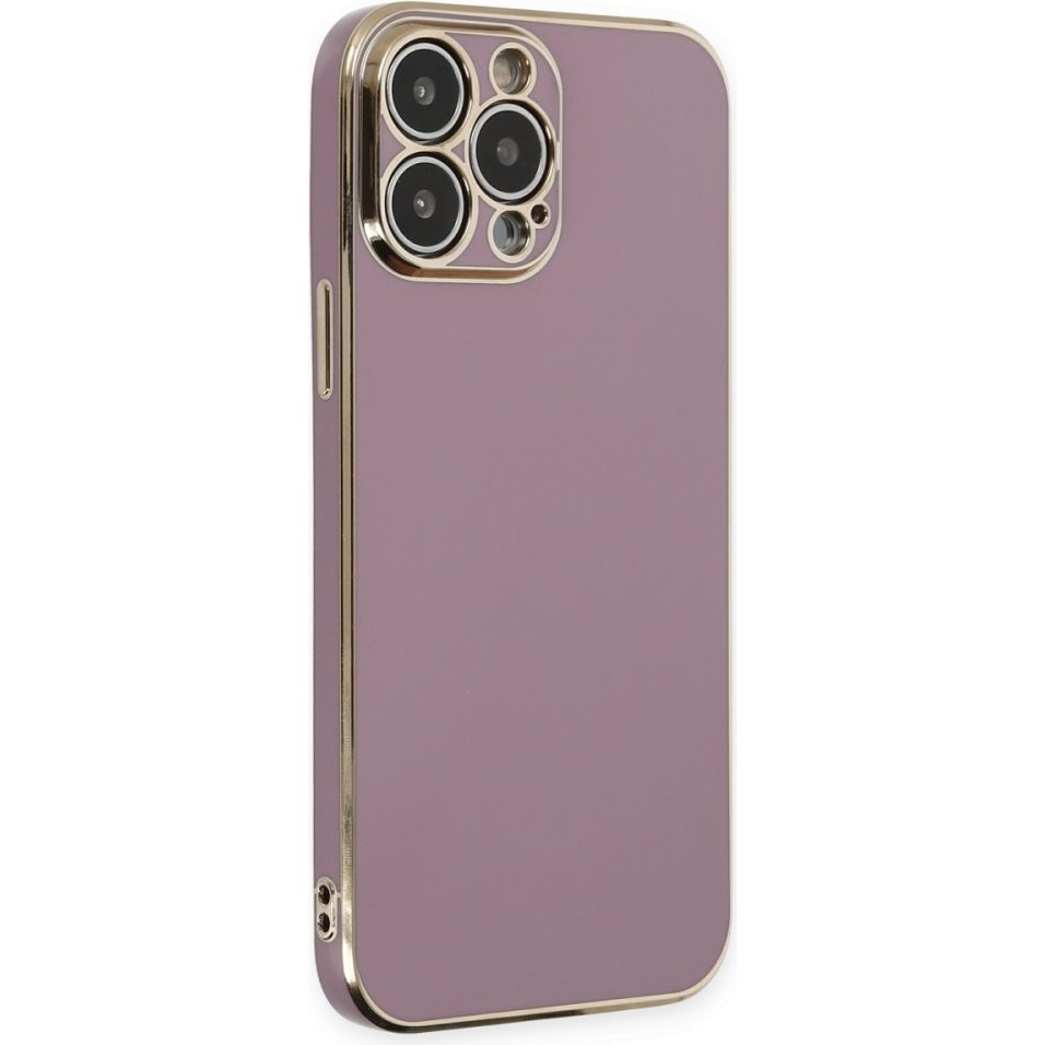Aqua Aksesuar iPhone 14 Pro Max Kılıf Özel Tasarım Fit Kalıp Lüx Dizayn Silikon Kapak - Mor Cep Telefonu Kılıfı Fiyatı