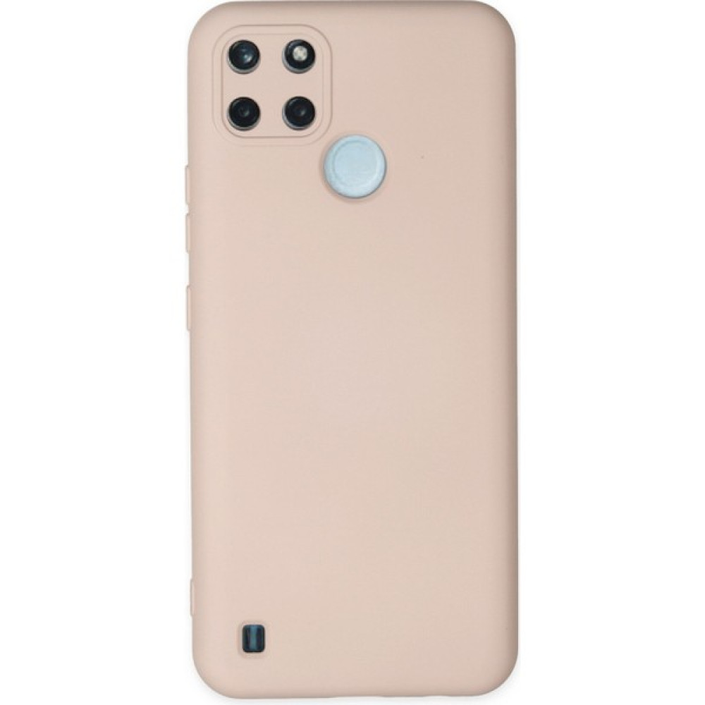 Aqua Aksesuar Realme C21Y Kılıf Lansman Içi Kadife Lüx Tasarım Silikon Kapak - Pudra Cep Telefonu Kılıfı Fiyatı