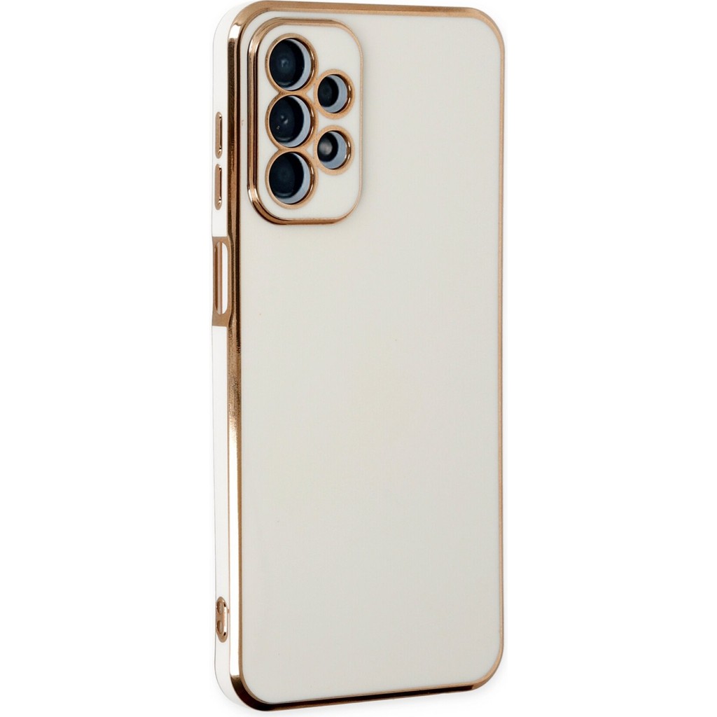 Aqua Aksesuar Samsung Galaxy A23 4g Kılıf Özel Tasarım Fit Kalıp Lüx Dizayn Silikon Kapak - Beyaz Cep Telefonu Kılıfı Fiyatı
