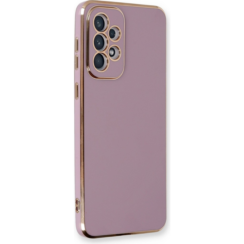 Aqua Aksesuar Samsung Galaxy A33 5g Kılıf Özel Tasarım Fit Kalıp Lüx Dizayn Silikon Kapak - Mor Cep Telefonu Kılıfı Fiyatı