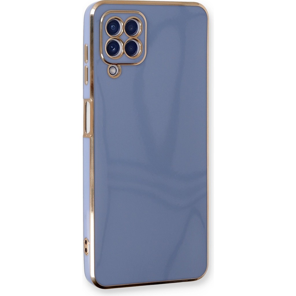 Aqua Aksesuar Samsung Galaxy M32 Kılıf Özel Tasarım Fit Kalıp Lüx Dizayn Silikon Kapak - Mavi Cep Telefonu Kılıfı Fiyatı