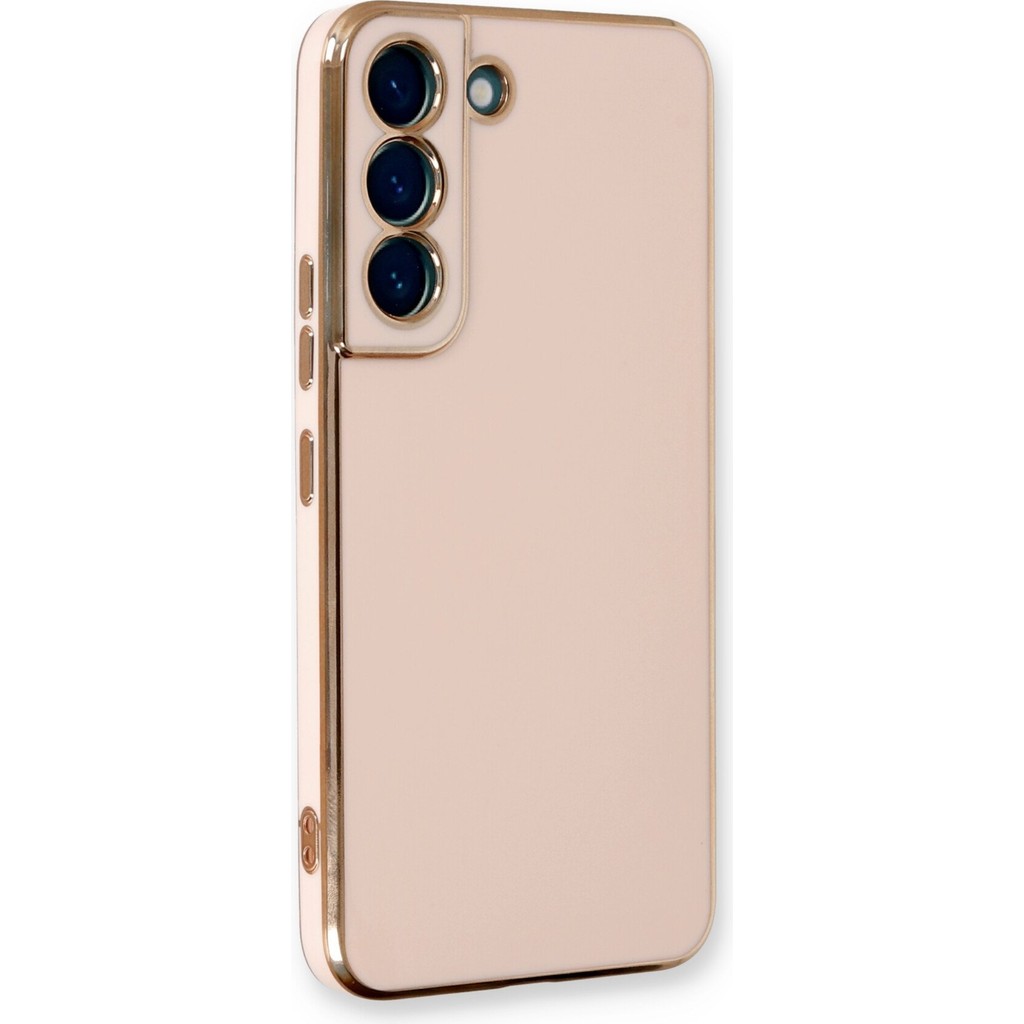 Aqua Aksesuar Samsung Galaxy S22 Plus Kılıf Özel Tasarım Fit Kalıp Lüx Dizayn Silikon Kapak - Pembe Cep Telefonu Kılıfı Fiyatı