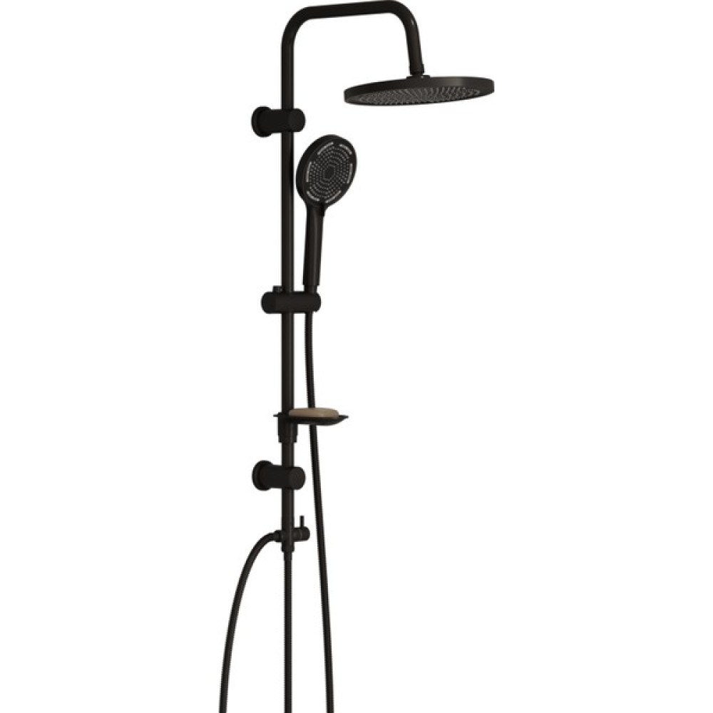 Aqua Bagno Largo Tepe Robot Duşu Seti - Mat Siyah Duş Seti Fiyatı