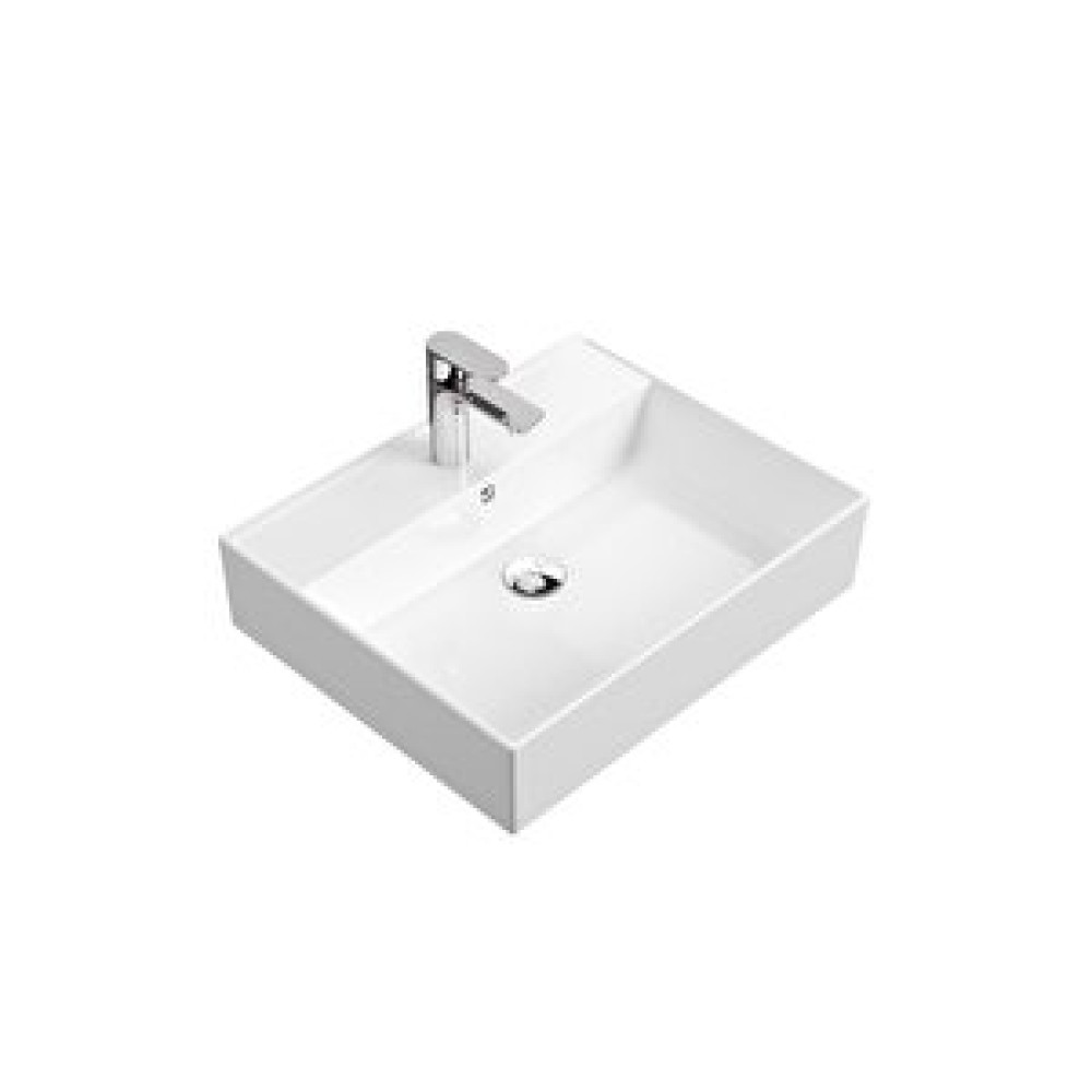 Aqua Bagno Plan Tezgah Üstü Kare Lavabo , 55 X45 Cm. Beyaz Lavabo Fiyatı