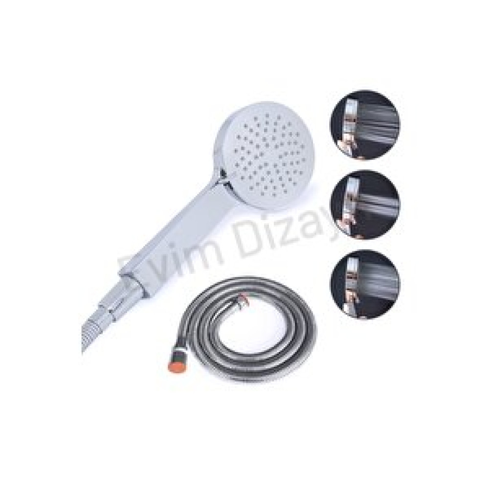 Aqua Bagno Smıle El Duşu Set 2 Parça - Duş Başlığı -spiral Hortumu Set Vitrifiye Fiyatı