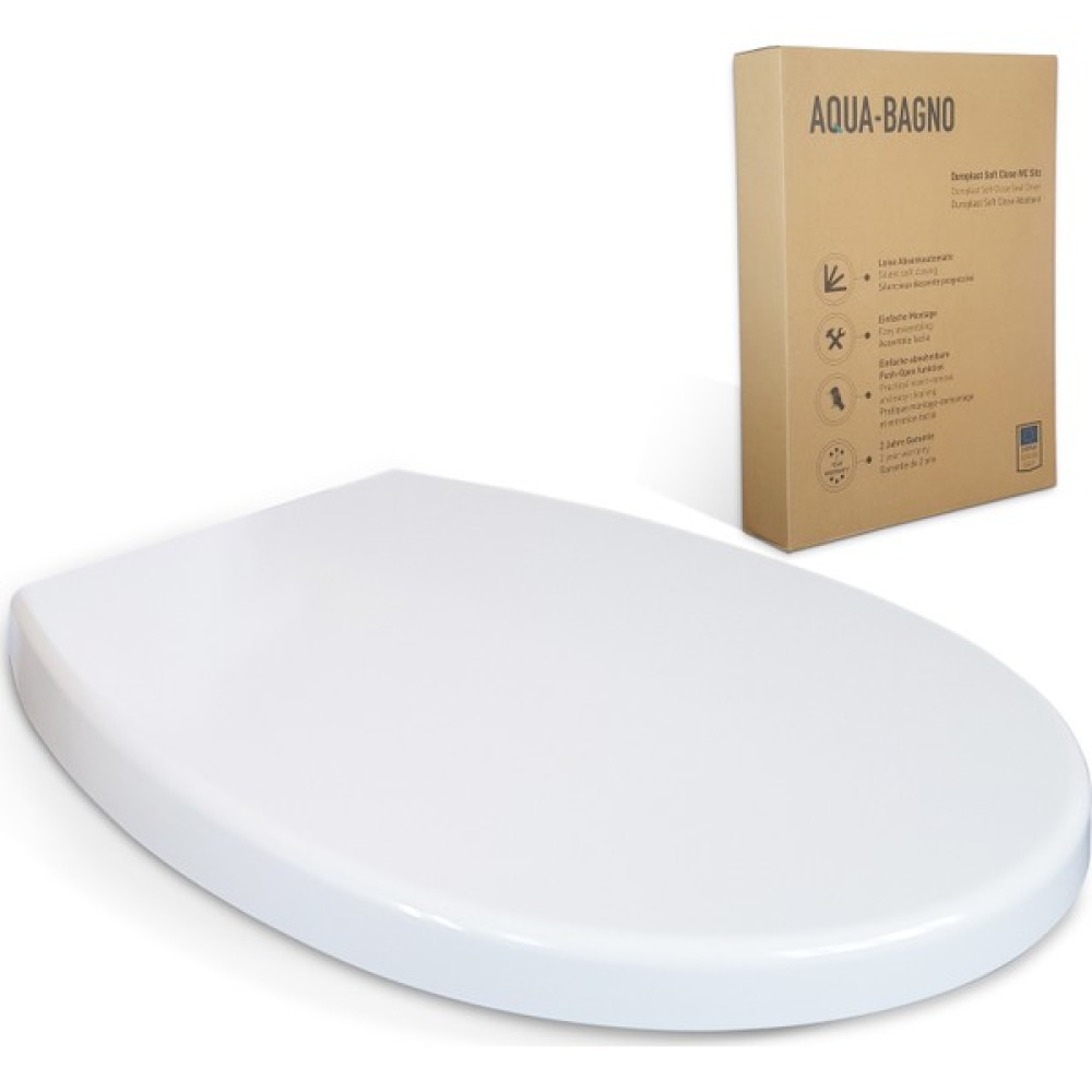Aqua Bagno Smıle Yavaş Kapanan Klozet Kapağı - Duroplast Klozet Kapağı Fiyatı
