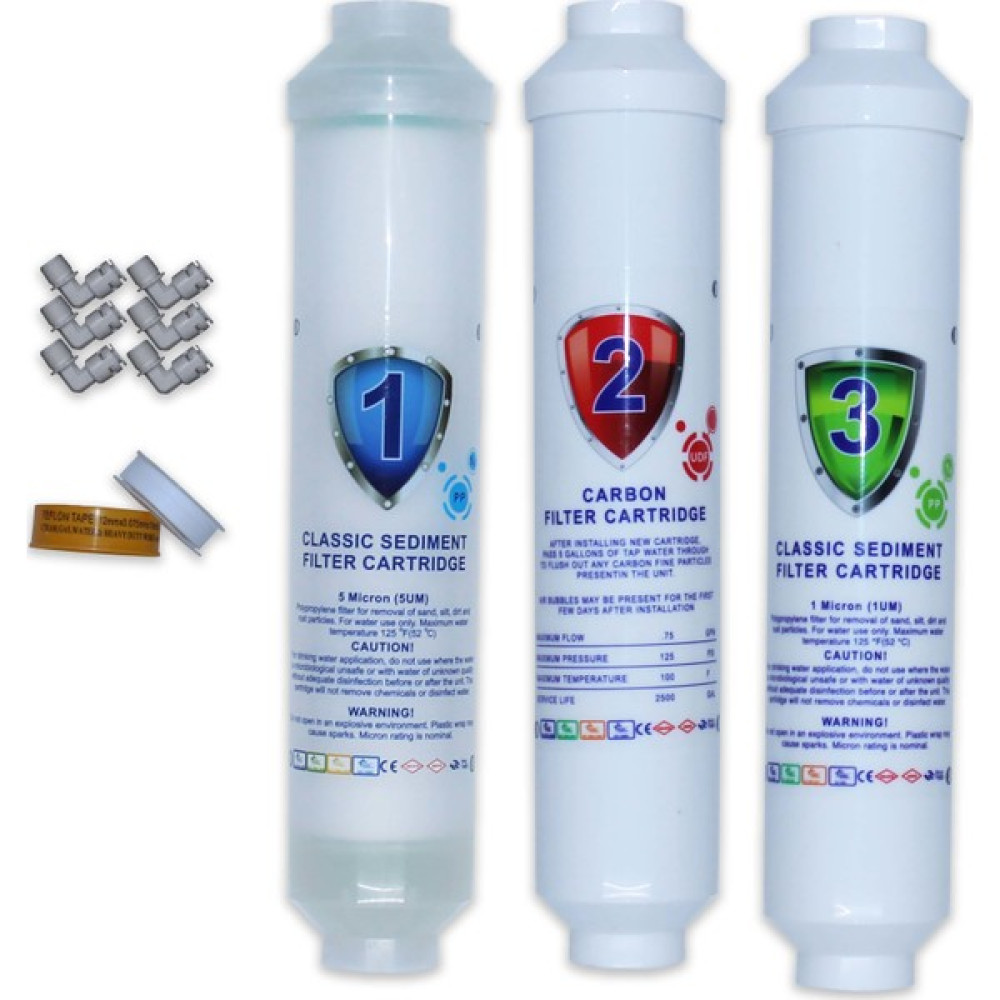 Aqua Clean Su Arıtma Cihazı 3'lü Ön Filtre Seti Bms ve Tüm Tezgah Üstü Cihazlara Uyumludur Bahçe Makinesi Aksesuar & Yedek Parça Fiyatı