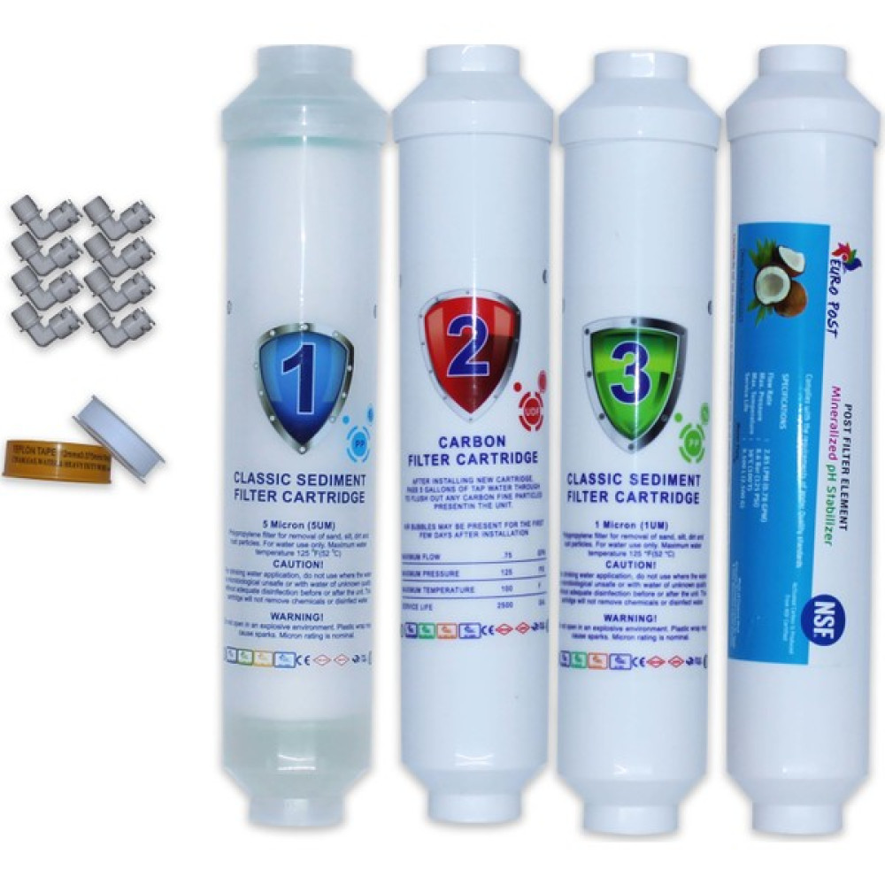 Aqua Clean Su Arıtma Cihazı 4'lü Tezgah Üstü Filtre Seti Bms ve Waterbox Cihazlara Uyumludur Bahçe Makinesi Aksesuar & Yedek Parça Fiyatı