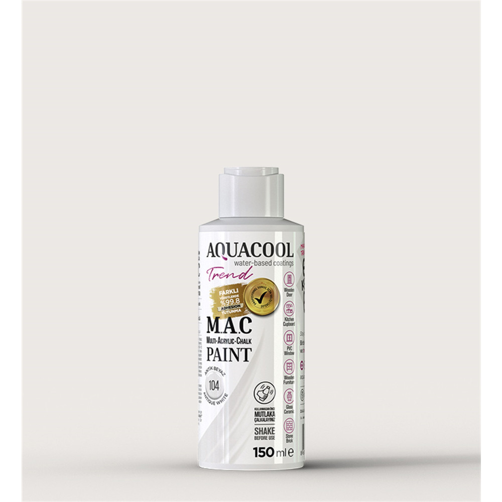 Aqua Cool Antik Beyaz 150 Ml. Trend Mac Hobi Boyası (T-0104/0,15) Oto, Bahçe, Yapı Market Fiyatı