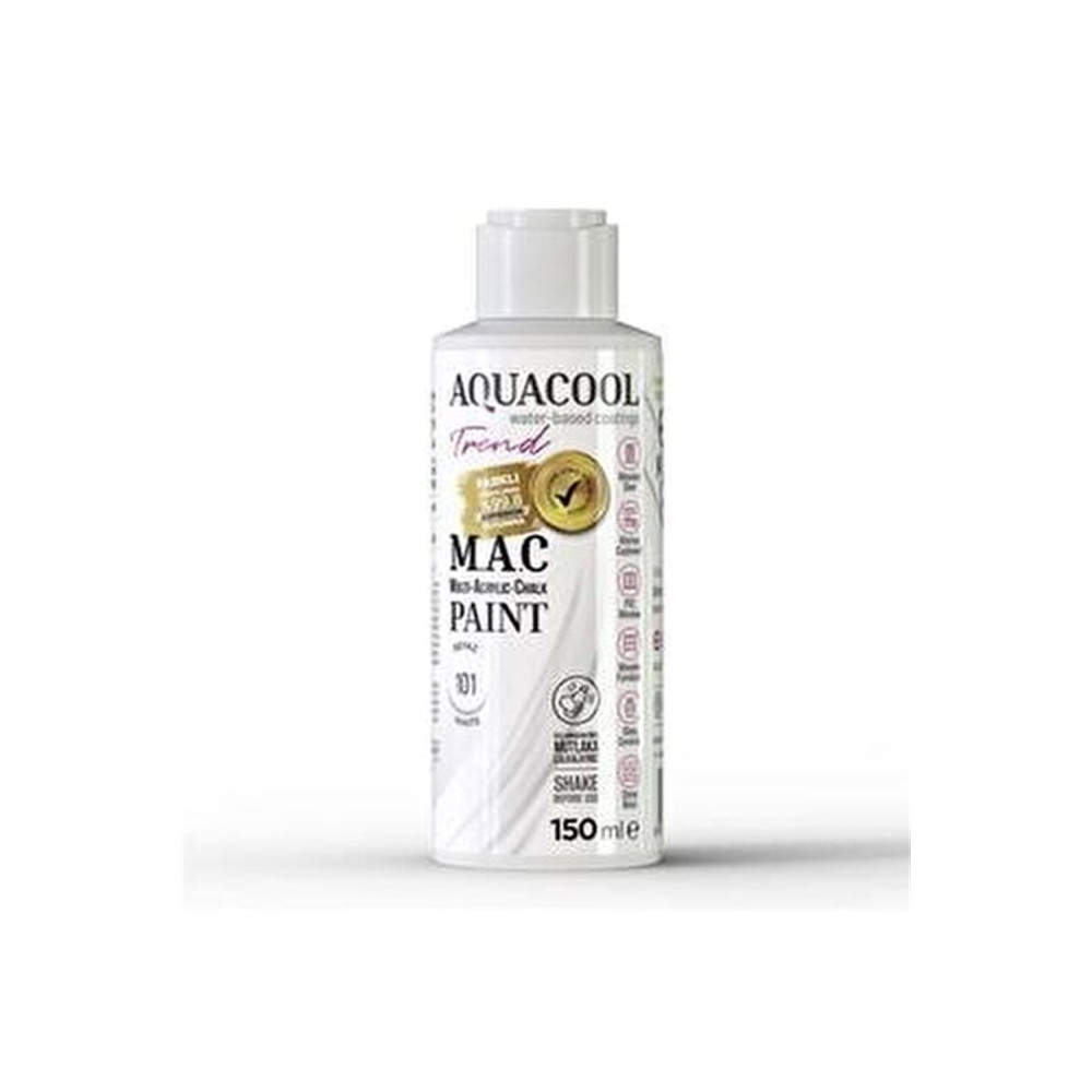 Aqua Cool Beyaz 150 Ml. Trend Mac Hobi Boyası (T-0101/0,15) Oto, Bahçe, Yapı Market Fiyatı