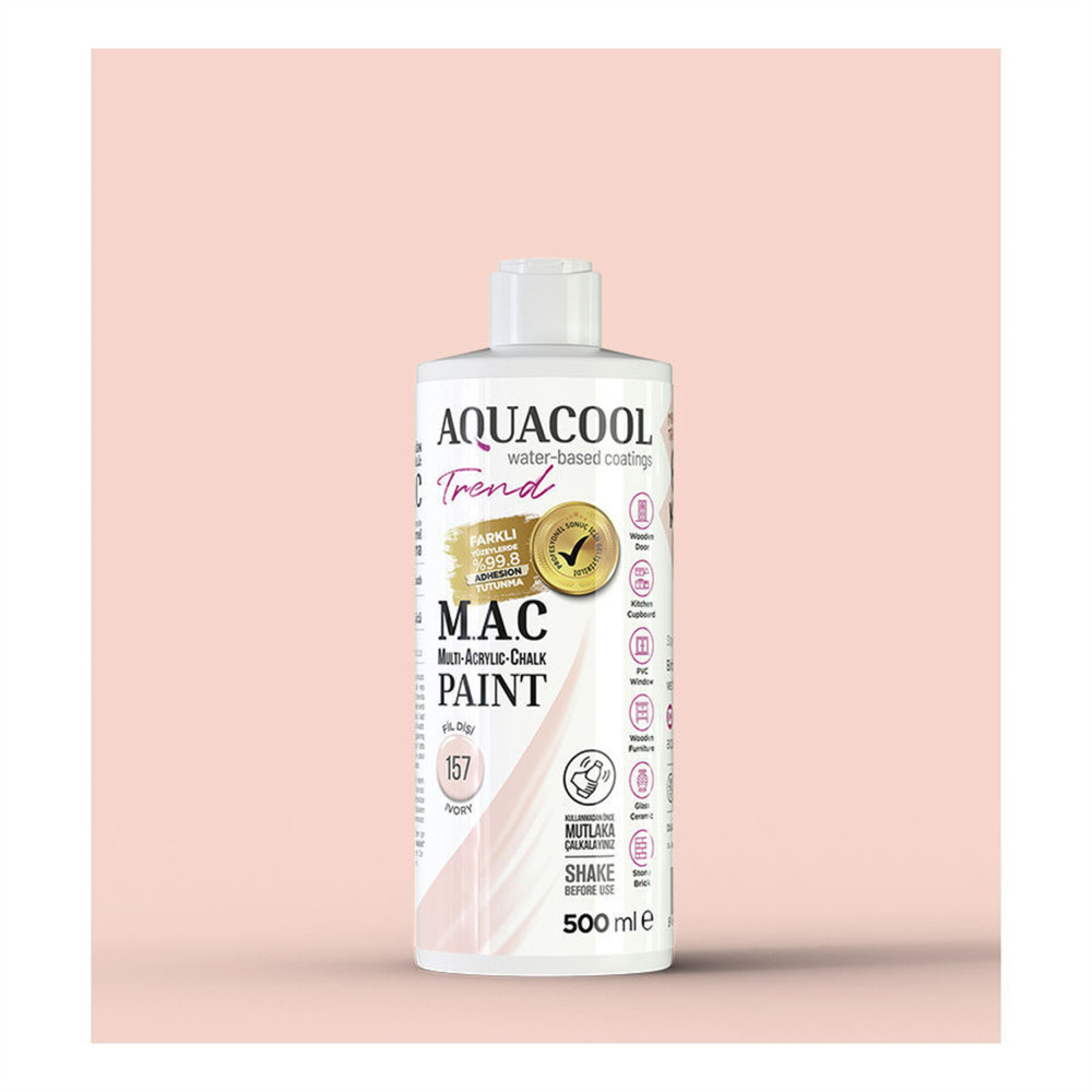 Aqua Cool Fil Dişi 500 Ml. Trend Mac Hobi Boyası (T-0157/0,50) Oto, Bahçe, Yapı Market Fiyatı