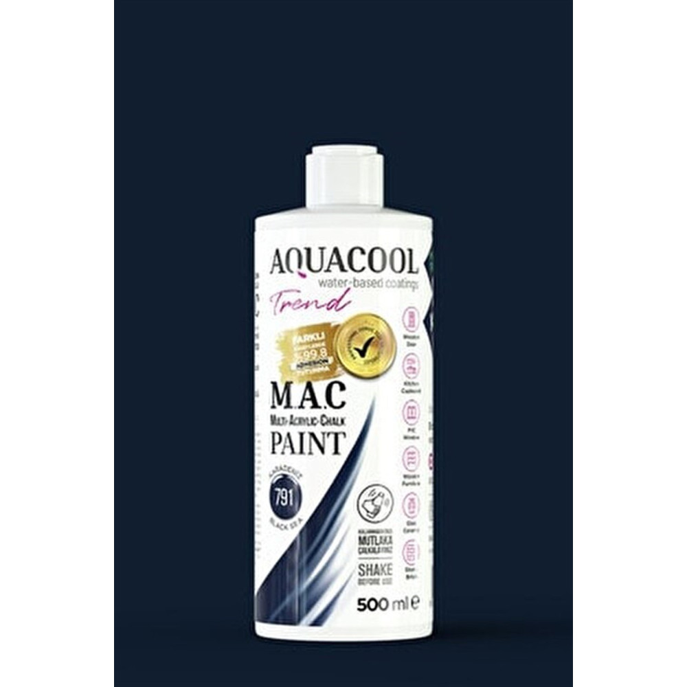 Aqua Cool Karadeniz 500 Ml. Trend Mac Hobi Boyası (T-0791/0,50) Oto, Bahçe, Yapı Market Fiyatı
