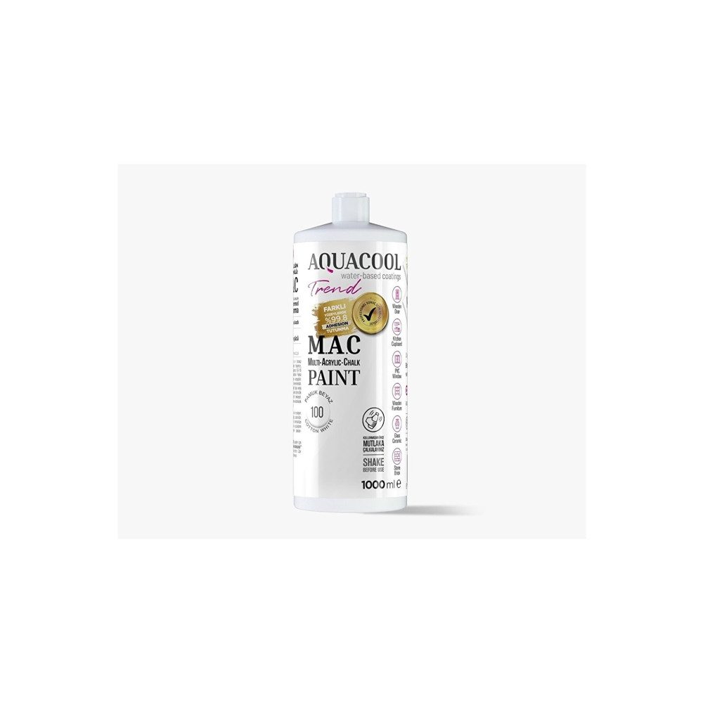 Aqua Cool Pamuk Beyaz 150 Ml. Trend Mac Hobi Boyası (T-0100/0,15) Oto, Bahçe, Yapı Market Fiyatı