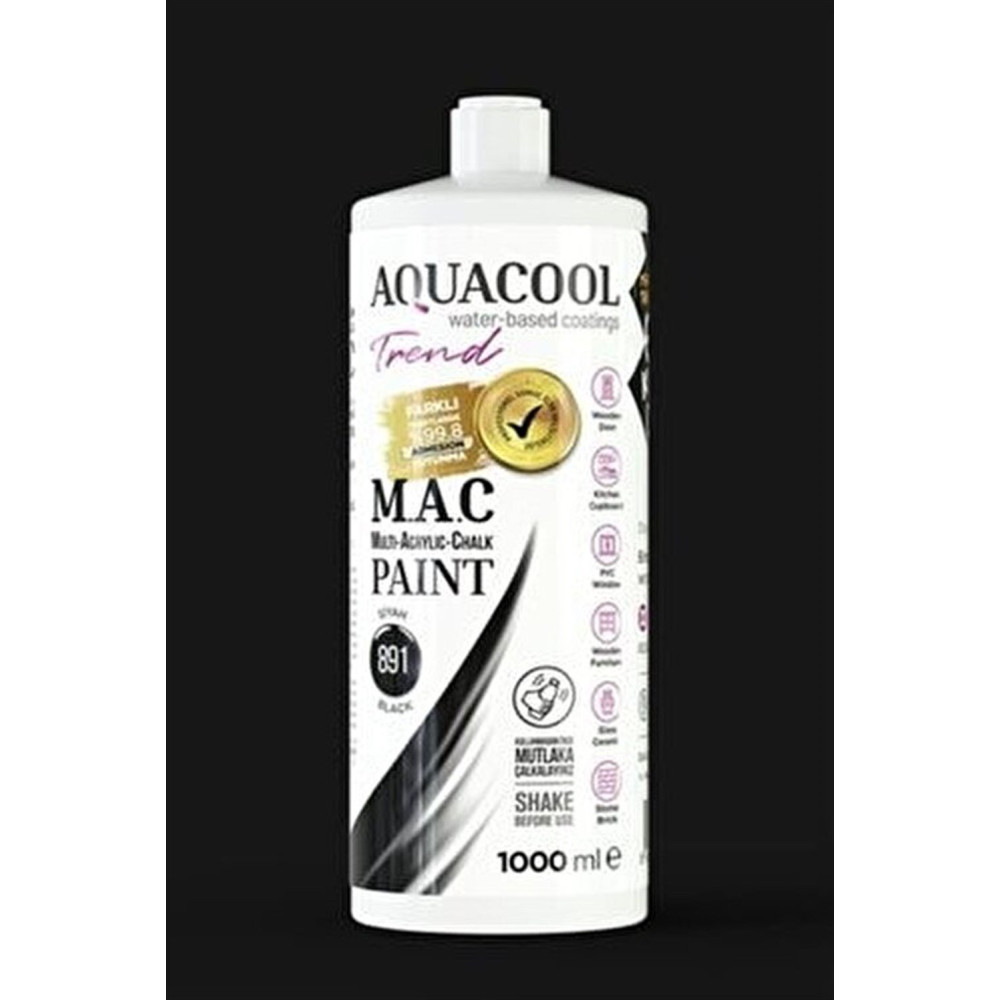 Aqua Cool Siyah 1000 Ml. Trend Mac Hobi Boyası (T-0891/1,00) Oto, Bahçe, Yapı Market Fiyatı
