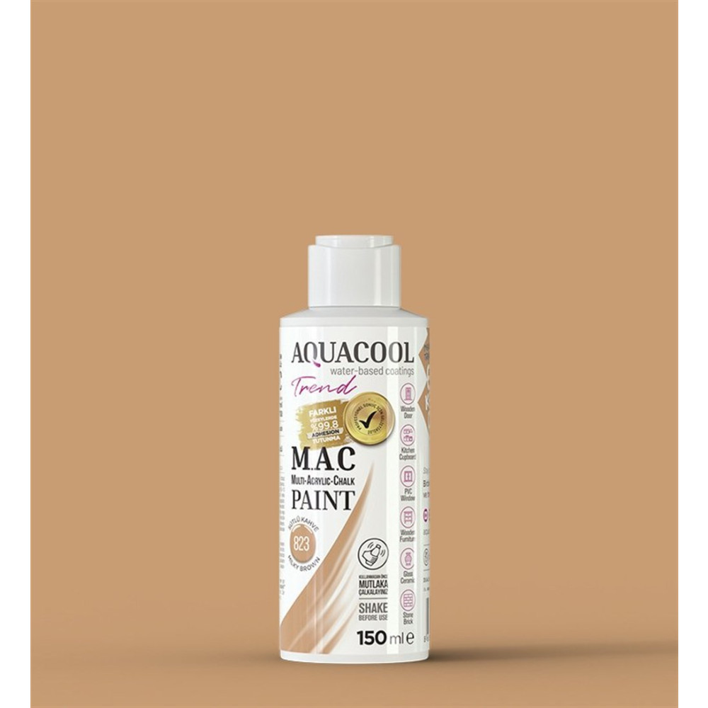 Aqua Cool Sütlü Kahve 150 Ml. Trend Mac Hobi Boyası (T-0823/0,15) Oto, Bahçe, Yapı Market Fiyatı