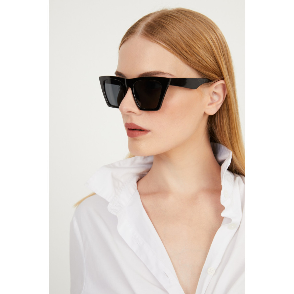 Aqua Di Polo 1987 Kadın Siyah Cat Eye Güneş Gözlüğü Güneş Gözlükleri Fiyatı