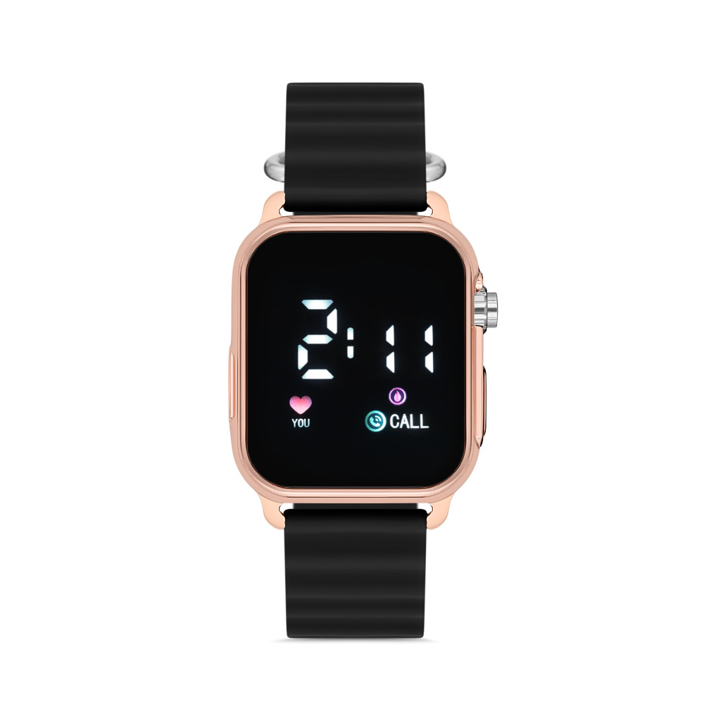 Aqua Di Polo 1987 Unisex Siyah Silikon Dijital Led Kol Saati 04 Saat Fiyatı