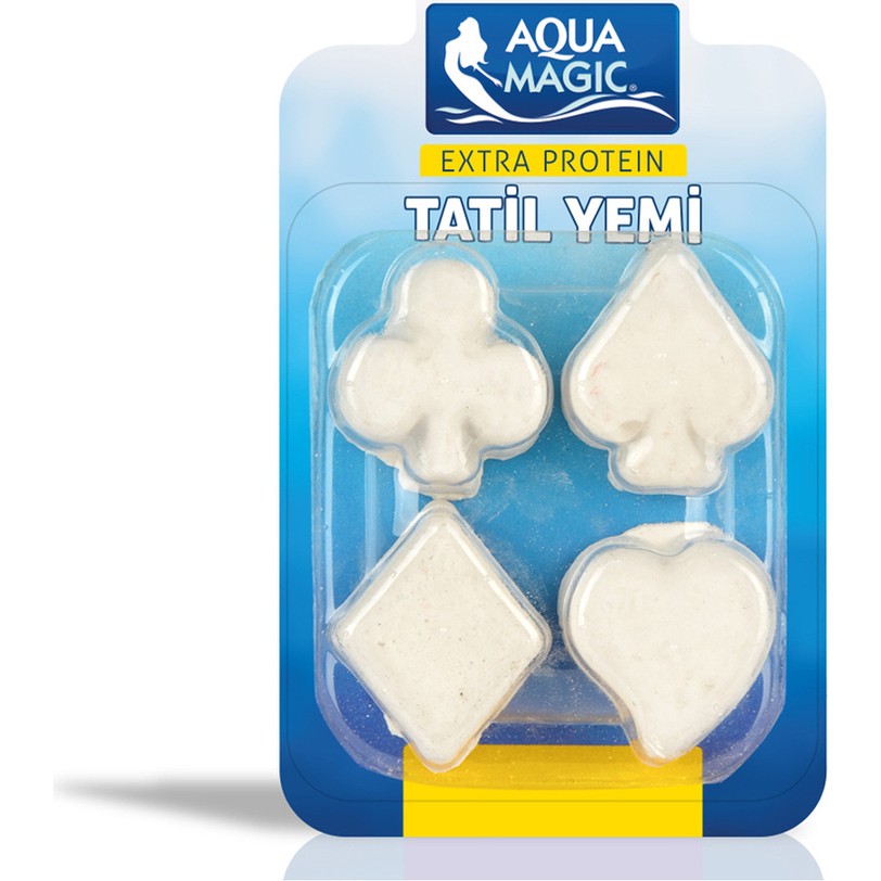 Aqua Magic Haftalık Tatil Yemi 4'lü Akvaryum Balıkları İçin Yüksek Proteinli Beslenme - 4 lü Evcil Hayvan Ürünleri Fiyatı