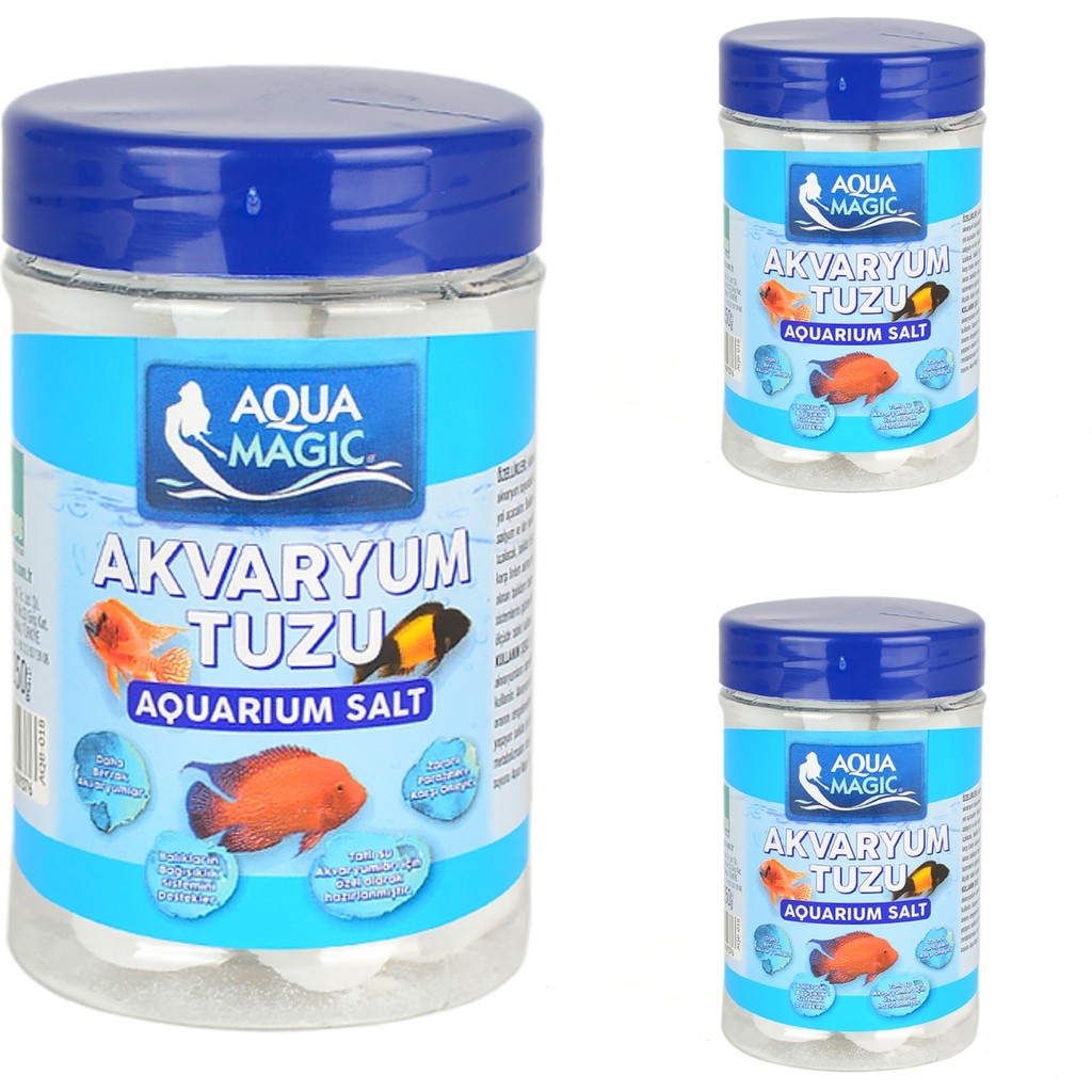 Aqua Magic Kavanoz Akvaryum Tuzu 250 gr 3'lü Fırsat Ürünü Evcil Hayvan Ürünleri Fiyatı
