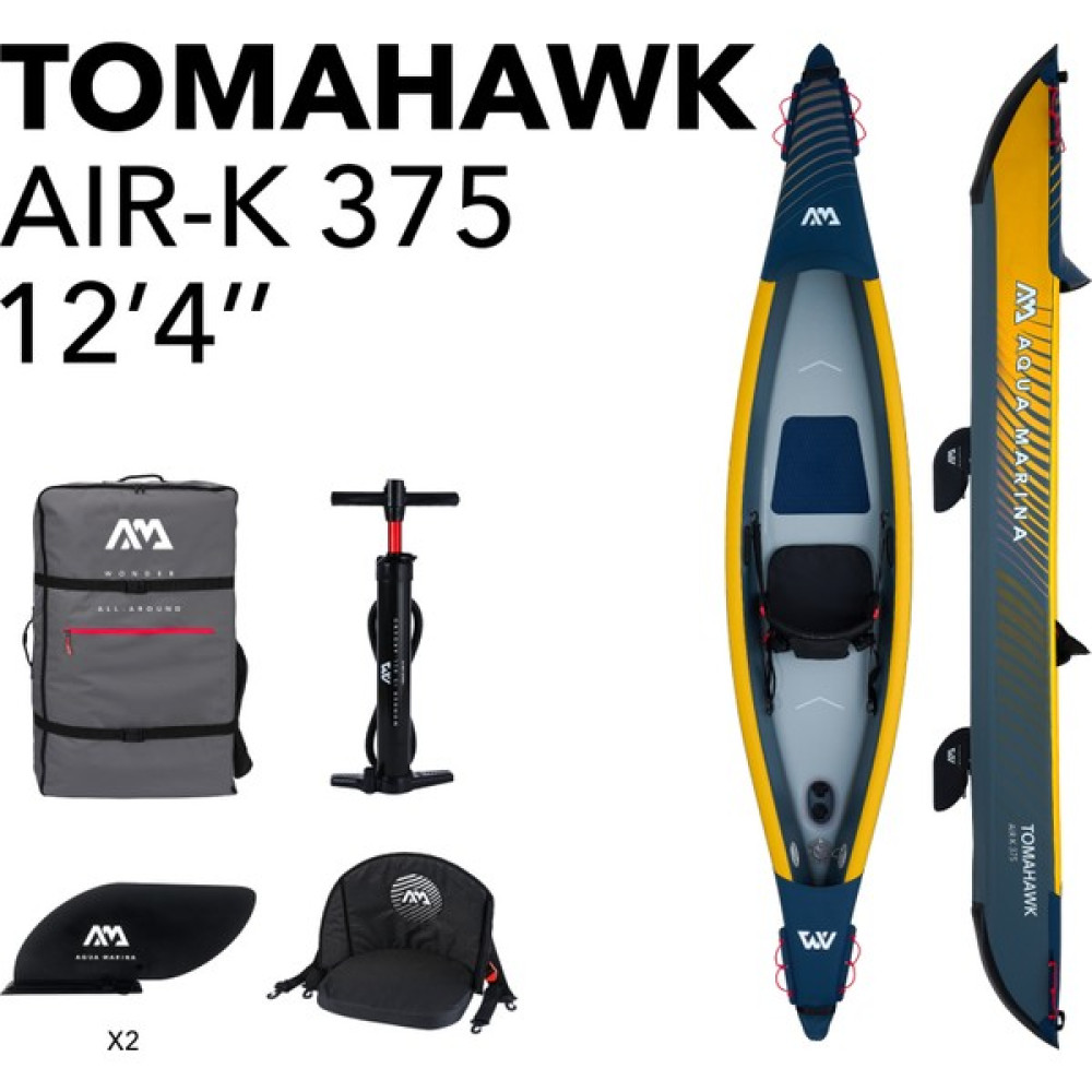 Aqua Marina Tomahawk Air K-375 Kano Kayak Tek Kişilik Oto Boyaları Fiyatı