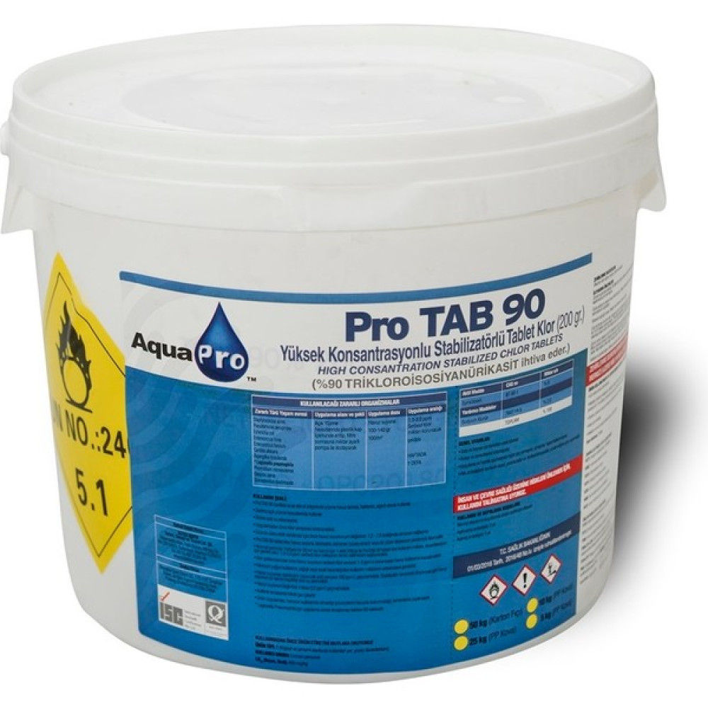 Aqua Pro Havuzavm-Aquapro®- Pro Tab 90 Tablet Klor 200 Gr. 10-Kg Oto Boyaları Fiyatı