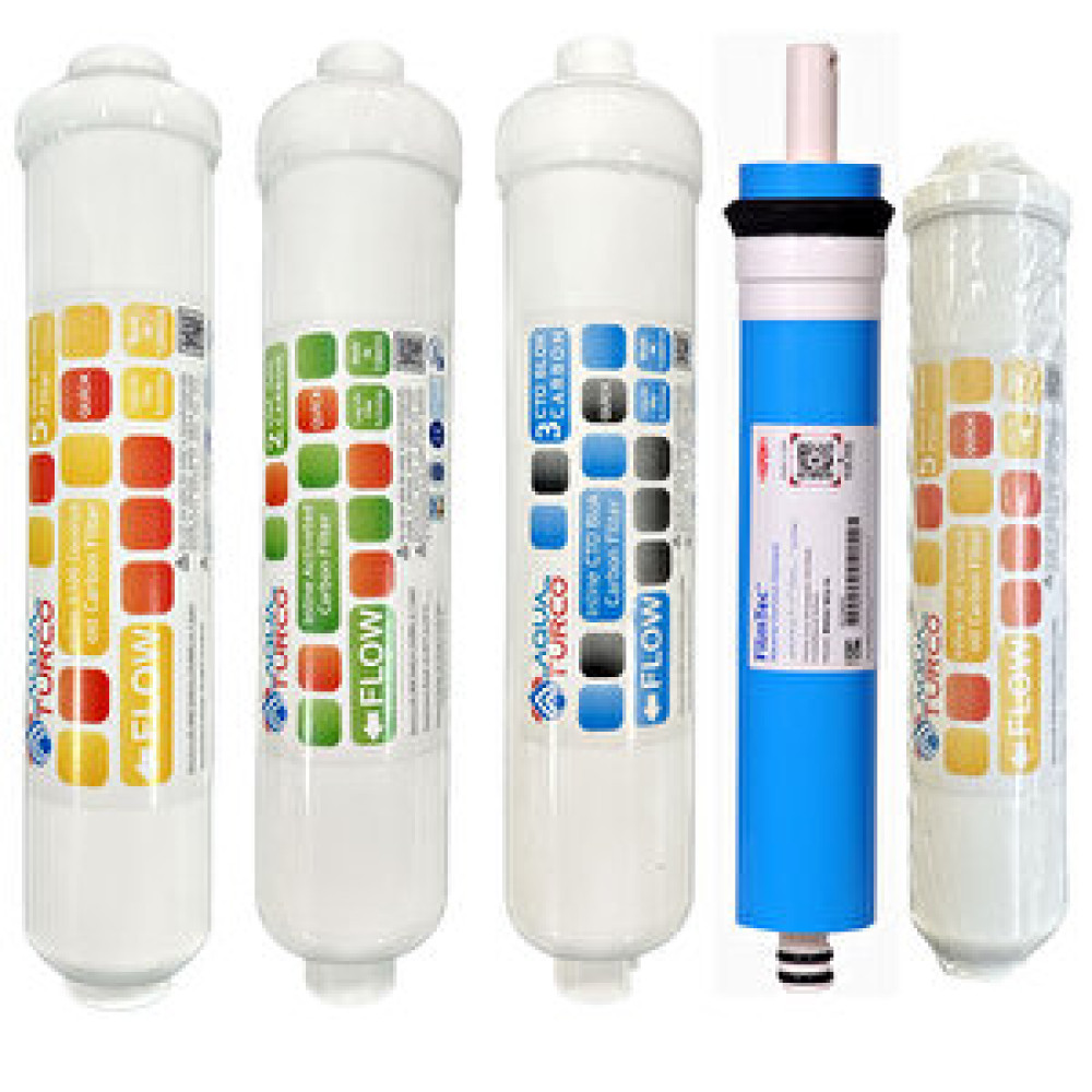 Aqua Turco Filmtec Dupont Membranlı Su Arıtma Cihazı Periyodik Filtre Seti Su Arıtma Cihazı Fiyatı
