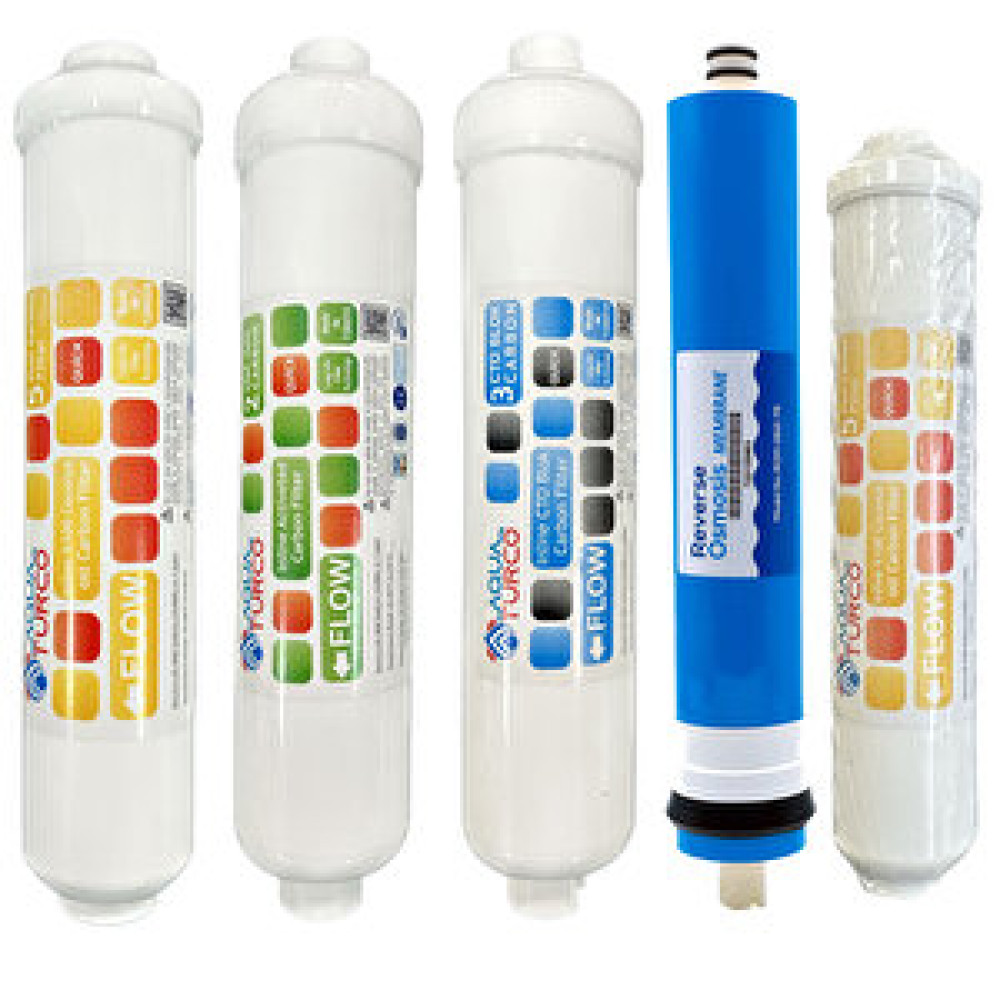 Aqua Turco Reverse Osmosis 80 Gpd Membranlı Su Arıtma Cihazı Periyodik Filtre Seti Su Arıtma Cihazı Fiyatı