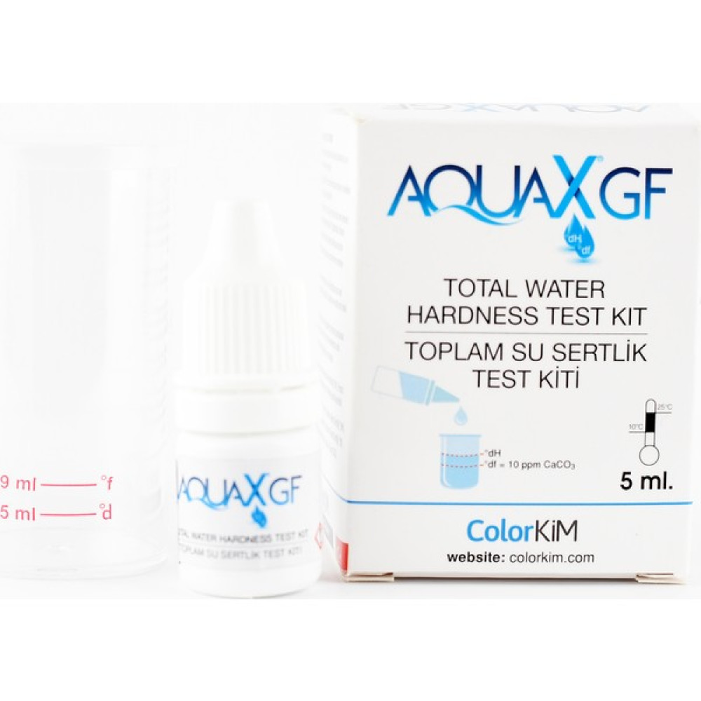 Aqua Yerli 5 ml Aquax®gf- Toplam Su Sertliği Test Kiti - Su Kalitenizi Kolay, Hızlı ve Doğru Ölçün. Diğer Test ve Ölçüm Cihazları Fiyatı