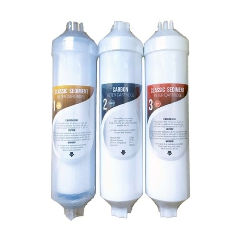 Aquacool Aqua Cool Su Arıtma Cihazı Filtresi 3 Lü Set Kapalı Kasa Su Arıtma Cihazı Filtre Seti 6 Aylık Bahçe Makinesi Fiyatı