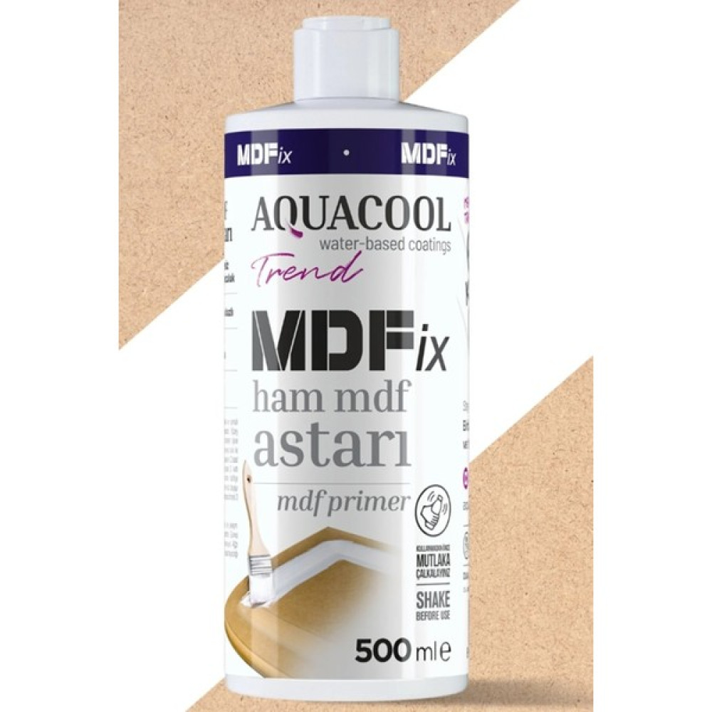 Aquacool Trend Mdfix Ham Mdf Astarı 500 ml Su Bazlı Süper Doldurucu Mdf Astarı - Beyaz Akrilik Boya Fiyatı