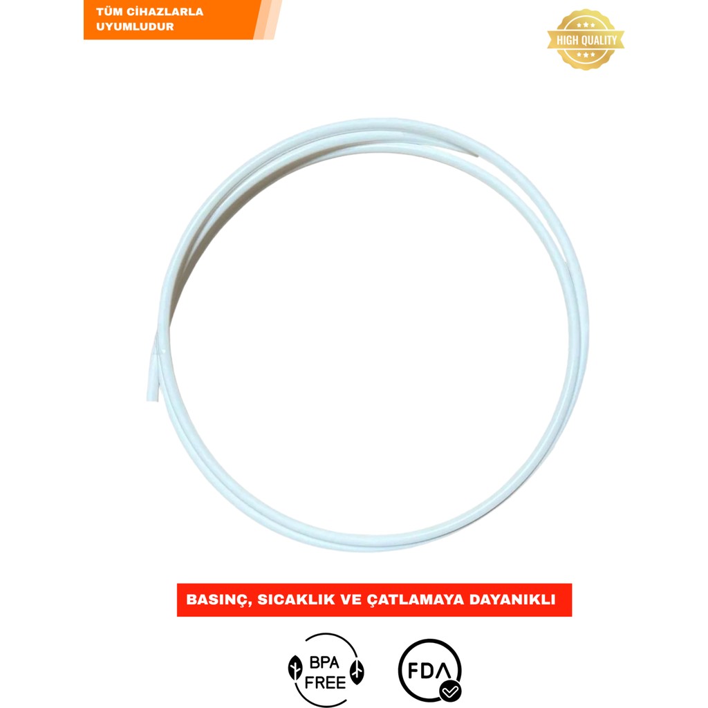 Aquafit Su Arıtma Cihazı Hortumu 6 mm (1/4" Inç) 2 Metre Tüm Markalara Uyumludur Su Arıtma Cihazı Fiyatı