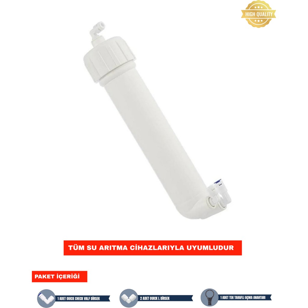 Aquafit Su Arıtma Cihazı Membran Housing Filtre Kabı (Boş) - Açma Anahtarı Hediyeli Su Arıtma Cihazı Fiyatı