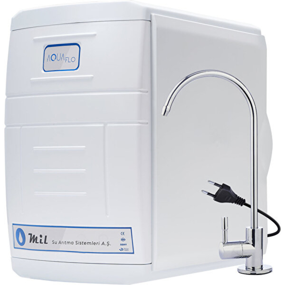 Aquaflo 13 Aşamalı Pompalı 12 lt Metal Tank 80 Gpd Membranlı Kapalı Kasa Su Arıtma Cihazı MKP13-M-A Bahçe Makinesi Fiyatı
