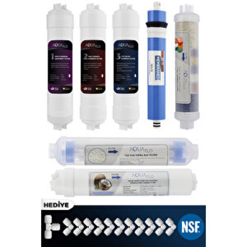 AquaFlo Kapalı Kasa Su Arıtma Cihazı 13lü Filtresi Standart Membranlı Set (kk-13-set-s) Su Arıtma Cihazı Fiyatı