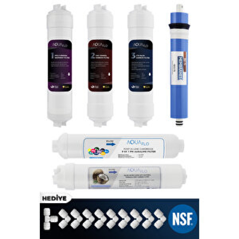 AquaFlo Kapalı Kasa Su Arıtma Cihazı 14lü Filtresi Standart Membranlı Set (kk-14-set-s) Su Arıtma Cihazı Fiyatı