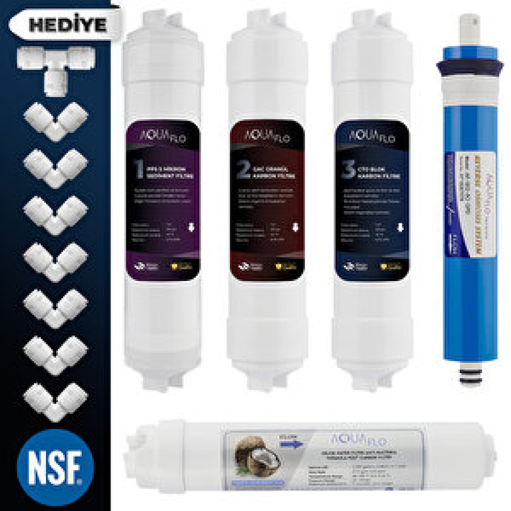 AquaFlo Kapalı Kasa Su Arıtma Cihazı 5li Filtresi 80 Gpd Aquaflo Membranlı Set (kk-5-set-a) Su Arıtma Cihazı Fiyatı