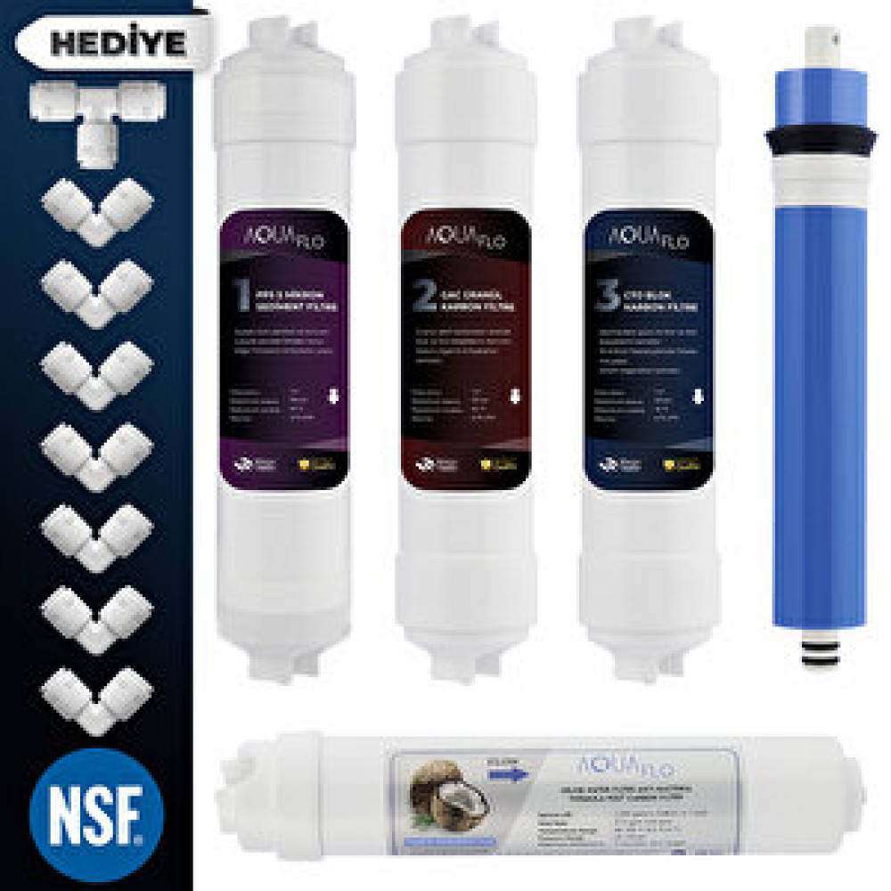 AquaFlo Kapalı Kasa Su Arıtma Cihazı 5li Filtresi Standart Membranlı Set (kk-5-set-s) Su Arıtma Cihazı Fiyatı