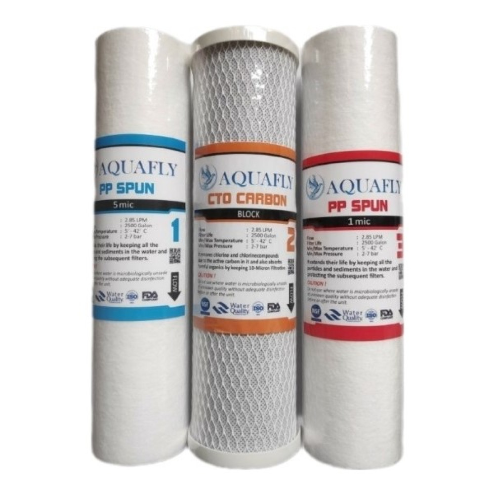 Aquafly Açık Kasa Su Arıtma Cihazı Filtresi 3lü Set Arıtıcı Filtresi - Beyaz Bahçe Makinesi Aksesuar & Yedek Parça Fiyatı