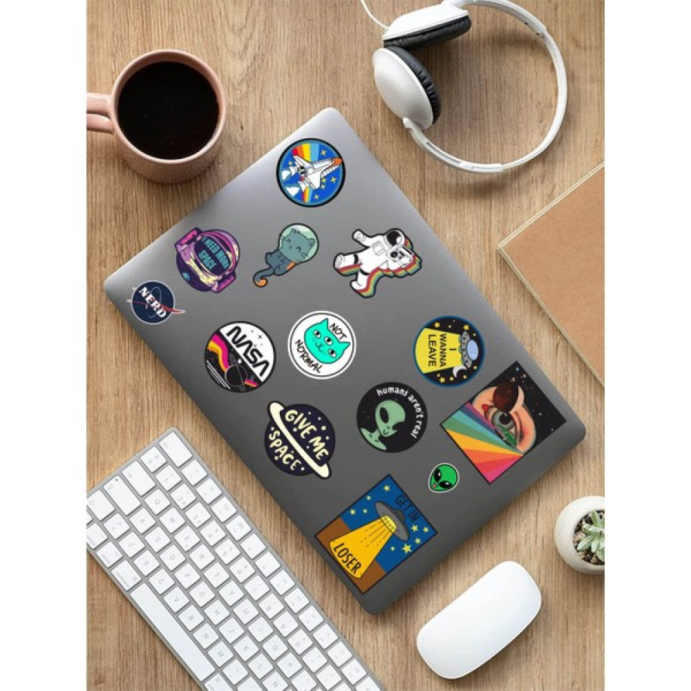 AR Sticker Space Uzay Temalı Laptop Notebook Tablet Sticker Seti - ARSET32L Sticker Fiyatı