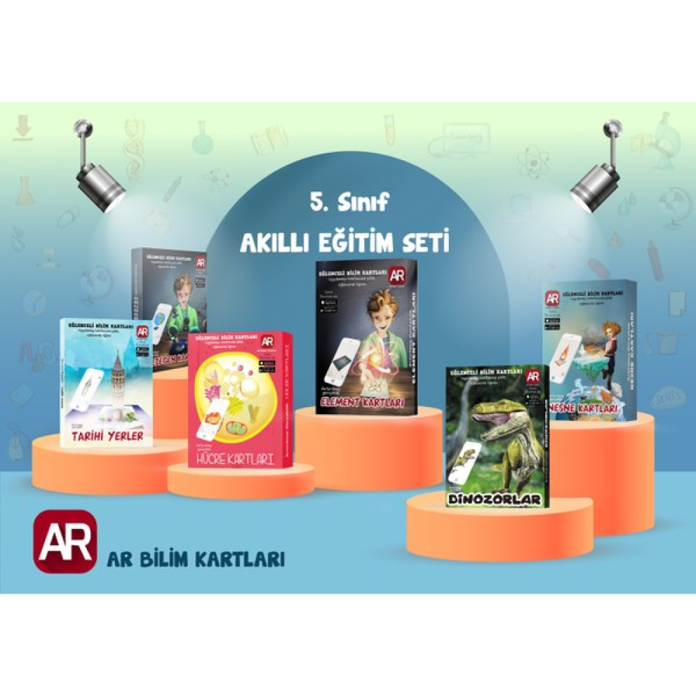 Ar Yayınları 5. Sınıf Eğitim Seti - Kaynak Kitap - Akıllı Eğitim Seti - Bilim Kartı Eğitim Setleri Fiyatı