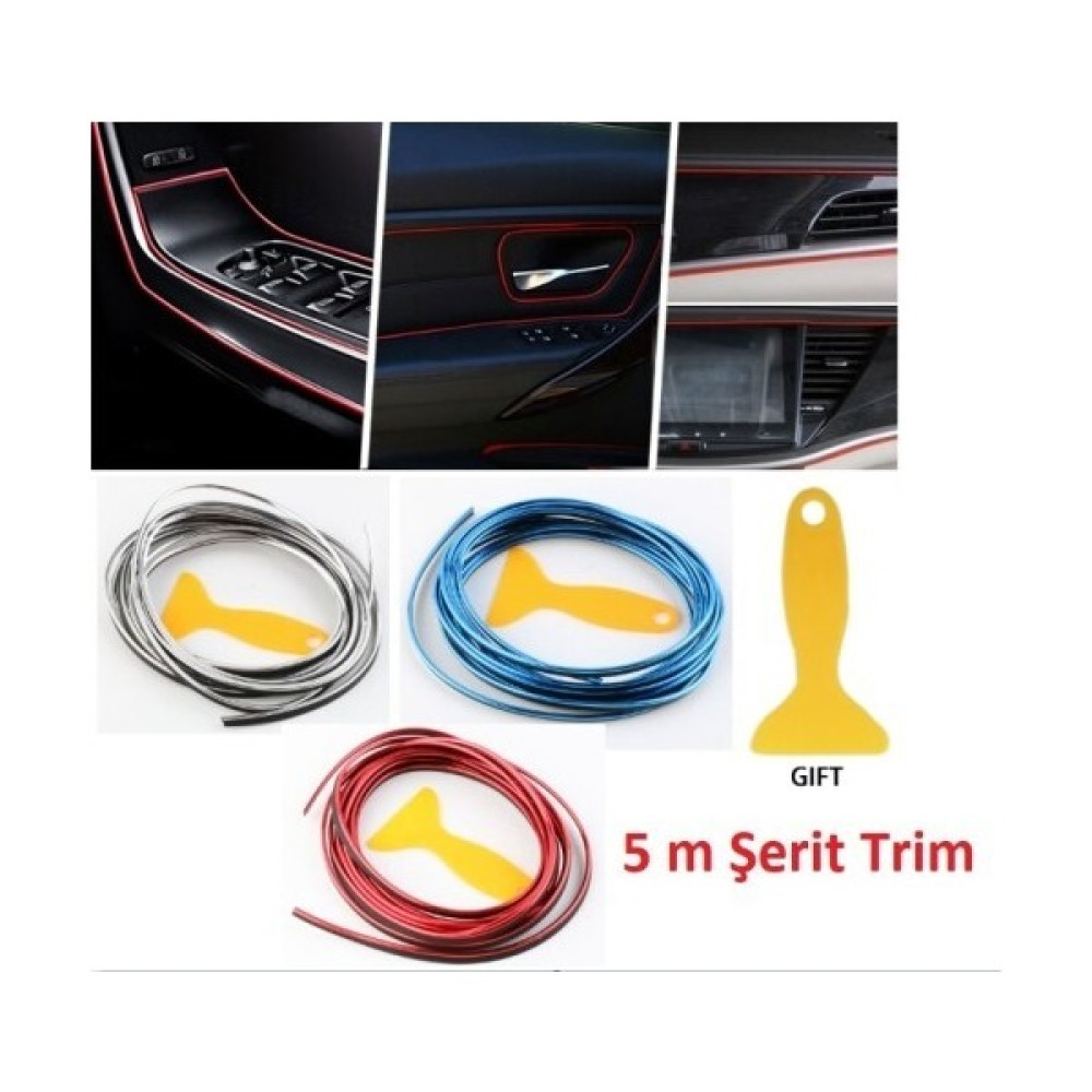 Araba Dekorasyon 5 Metre Şerit Trim Oto Boyaları Fiyatı