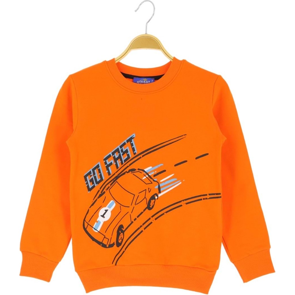 Araba Go Fast Baskılı Iki Iplik Şardonlu Sweatshırt - Oranj - 7 Yaş - ATA30680.0-ORANJ-7 Yaş Oranj Giyim & İç Giyim Fiyatı